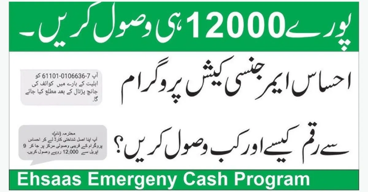 Ehsaas Emergency Cash, Ehsaas 8171, Ehsaas program, Benazir program