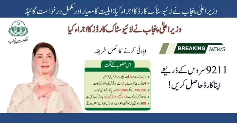 "CM Punjab Livestock Card Scheme offering financial aid to livestock farmers for business growth."