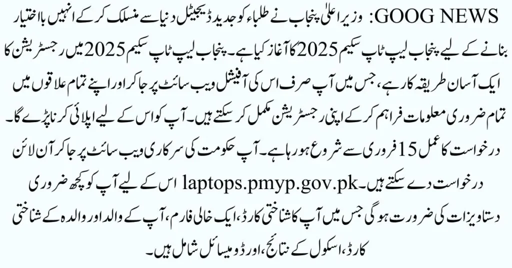 Punjab Laptop Scheme 2025 Online Apply, Punjab Laptop Scheme 2025 Check Eligibilaty, Punjab Laptop Scheme 2025