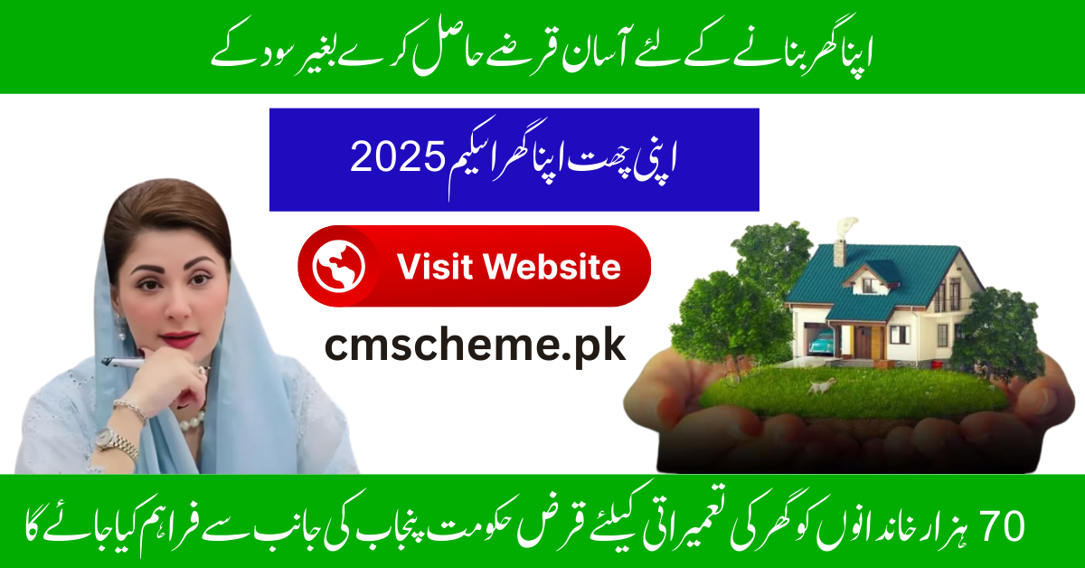 Apni Chhat Apna Ghar Scheme 2025, apni zameen apna ghar online apply