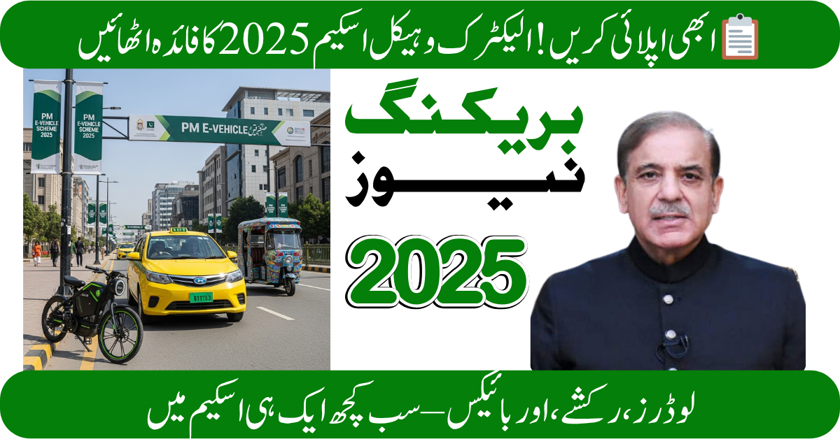 PM E-Vehicle Scheme Pakistan 2025