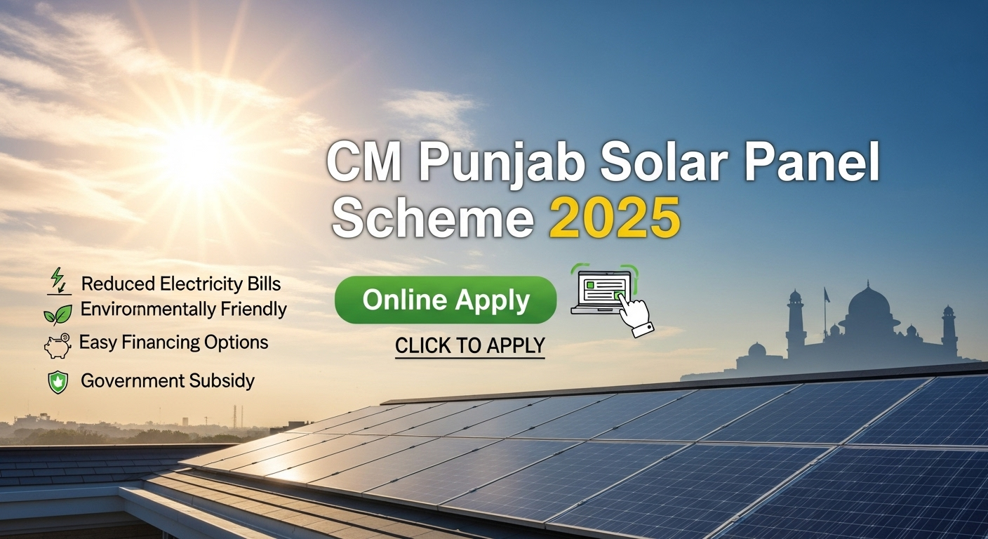 CM Punjab Solar Panel Scheme 2025 Online Apply